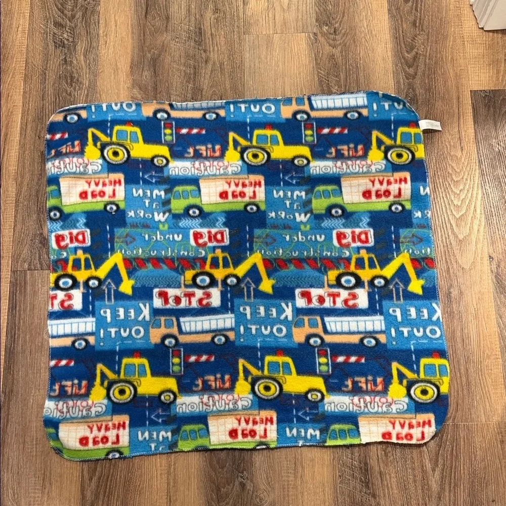 Cribmates truck blue Construction Theme Kids baby blanket